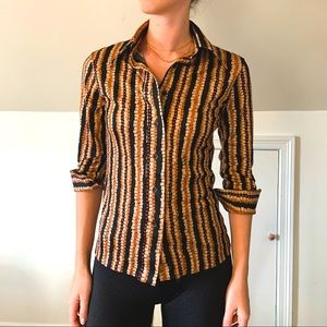Vintage Sears Western Wear Patterned Button Up